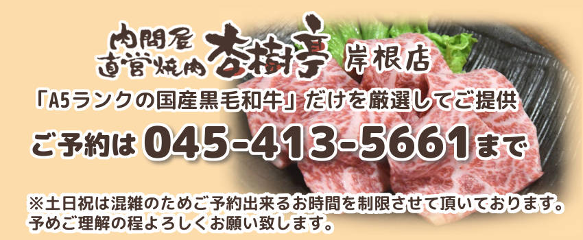 肉問屋直営焼肉 杏樹亭 岸根店・新横浜の本当に美味しい焼肉 